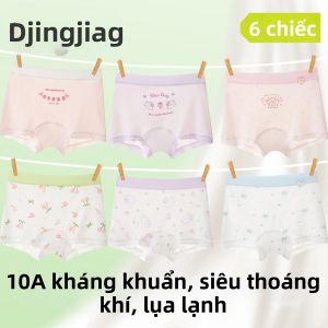 JINGJIA | Quần Lót Nữ Bé Gái Chất Liệu Kẻ Sọc Đá Nhẹ