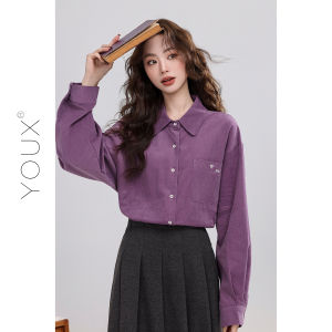 YOUXIANG | Áo Sơ Mi Dễ Thương Thời Trang Đơn Giản Rộng Rãi