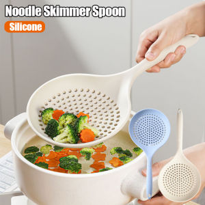 Thìa Lọc váng mì Silicone dụng cụ nhà bếp gia dụng mì Bánh Bao lớn Thìa lọc chịu nhiệt độ cao