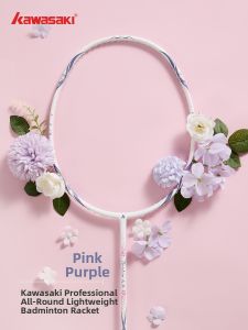 Kawasaki | Porcelain Design Pink Purple Carbon Fiber Ultra-light Adult Badminton Racket