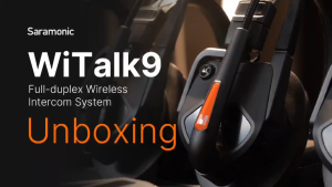 Saramonic WiTalk9 Series 1.9GHz Full-Deplex Wireless Intercom Headset System for Teamwork TV Film Production Drone Shooting Stage Performances Sports Events
