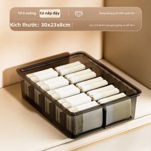 Hộp Đựng Đồ Lót 3 Ngăn 3 Trong 1 Hộp Đựng Áo Ngực Tất Ngăn Chia Bằng Nhựa Hộp Đựng Đồ Dùng Gia Đình