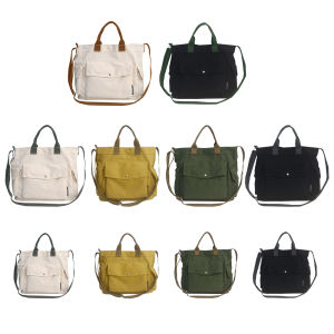 Women Cross Body Bag Canvas Casual Shoulder Bag with Adjustable Strap Perfect for Shopping and Outings