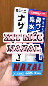 [HCM] XỊT TRI NGHẸT MŨI SỔ MŨI CỦA NHẬT NAZAL SATO (LỌ 30ML) - HÀNG NỘI ĐỊA NHẬT