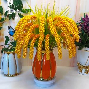 Bộ Vật Liệu Tự Làm Thủ Công DIY Bông Lúa TV Cabinet Décoration Trang Trí Nhà Bông Lúa Bông Hoa Bông Lúa Trang Trí Bàn