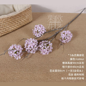 Bông Hoa Gỗ Màu Tím Dài Nhánh Không Lá Giả Cao Cấp Bông Hoa Phô Mai Trang Trí Cửa Sổ Mẫu Phòng Trưng Bày Hoa Trang Trí Nhà