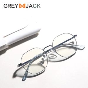 Grey Jack Kacamata Antiradiasi Blueray Kotak Titanium Ringan Simple Style Fashionable Bisa Minus 69008