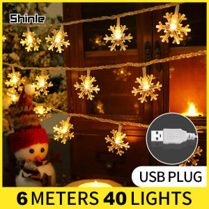 6M LED Snowflake Lights: Enhance Your Holiday Decor