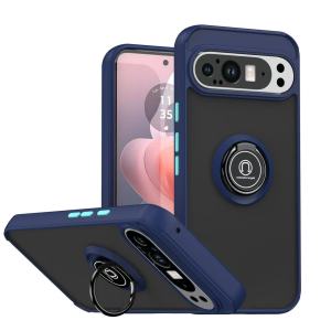 Ốp Lưng Từ Tính Google Pixel Armor Matte Chống Sốc Tích Hợp Giá Đỡ Vòng Tương Thích Với Pixel 9A 8A 7A 9 Pro XL 10 7 8 Pro