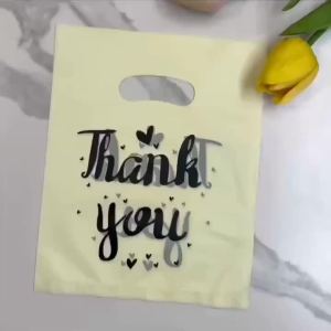 12/30/50/100pcs heart-shaped thank you gift high quality tote bag suitable for parties corporate events souvenirs gift bags