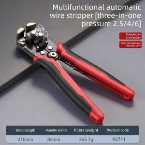 Automatic Wire Stripper Crimper Cutter 3In1 Multi Pliers For Electrical Cable Stripping Electrician Motorcycle Repair Hand Tool