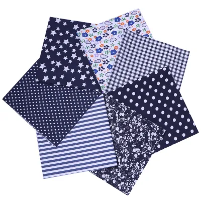 7pcs/lot 25mm 7Colors Square Patchwork Cotton Fabric Plain Weave Fabric For Jewelry Making DIY Handcrafts Sewing Supplies