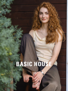 Basic House | Silky High-Quality Drape Neck Sleeveless Top for Women