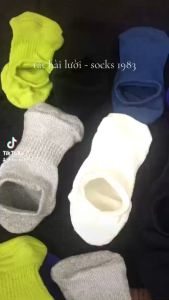 HÀNG XUẤT NHẬT -Tất hài lười vớ lười Uni cổ ngắn ngang mắt cá chân thông hơi nam nữ  êm chân  thấm hút mồ hôi gót có silicon chống tuột