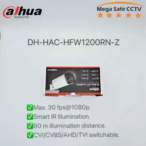 Dahua 2MP IR 80m Zoom Varifocal 2.7–12mm Lens Bullet Analog CCTV Camera DH-HAC-HFW1200R-Z 1080P Smart IR Super Adapt Camera