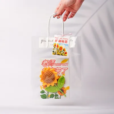QIWEILANG | Handmade Sunflower Gratitude Card