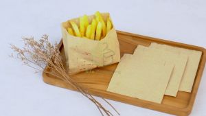 Paper Bag French Fries Isi 100 Pcs kantong Kertas Polos Warna Coklat Kentang Goreng Kantong Kertas Snack Serbaguna Kantong Kertas Cokelat