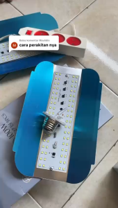 LAMPU JALAN / LAMPU SOROT PJU 100 WATT MODEL LEBAR AC 220VOLT / LAMPU SOROT OUTDOOR WATERPROOF