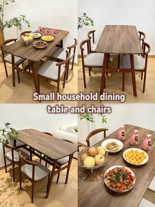 Wood Dining Table set 4 seaters Wooden Desk Office Table Coffee Table Nordic Table Long Table For Kitchen Living Room