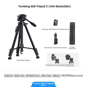 Yunteng | Lightweight Portable Camera Tripod with Damping Pan and Tilt Head Aluminum