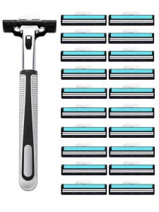 2025 New GilleH Double Layer Manual Shaving Razor Ultra Clean 6 Layer Blades Universal Mens Grooming Tool Gift Boxed
