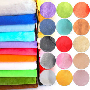 Big Size Solid Color Short Plush Velvet Fabric Super Soft Diy Handmade Home Textile Toy Apparel Cushion Pillow Blanket Material