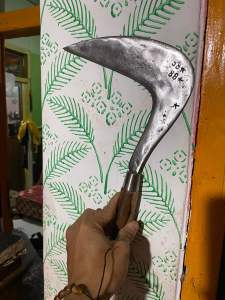 Sabit / Arit Rumput super tajam Arit padi ukuran Kecil / Sedang / Besar sabit berkebun - full baja asli berkualitas