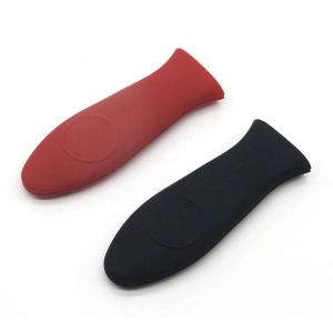 JUSTINLAU Silicone Pot Handle Sleeve Anti Slip Heat Resistant Cast Iron Pots Sleeve Cookware Parts Household Kitchen Accessories