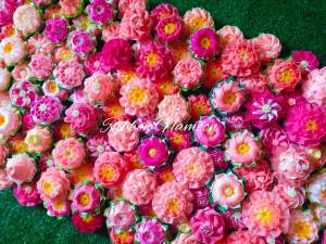 คละแบบพร้อมส่งเหรียญโปรยทาน ตัวเปล่า10ชิ้น คละแบบ สีชมพู /เลือกแบบตะกร้าอื่นในร้าน