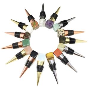 Natural Crystal Square Wine Stopper