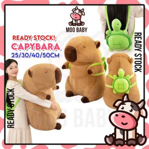 Moo Baby Capybara Plush Toy Cute Capibara Plushie Toy Anak Patung Comel Animal Plushie Cute Stuffed Animal Cute Doll