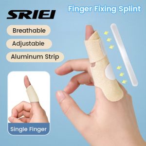 SRIEI 1PCS Trigger Finger Splint Adjustable Aluminum Finger Support Brace Hand Splint Fix Strap Protector For Arthritis Joint