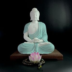 Tượng Phật A Dì Đà Gốm Tử Sa Cao Cấp Cao 26cm Có Nhiều Màu