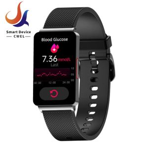 E800 Smart Watch Blood Glucose Watch Blood Oxygen Heart Rate ECG Body Temperature Monitoring Bluetooth Call HD Touch Screen Smartwatch Waterproof Fitness Tracker For Android And IOS