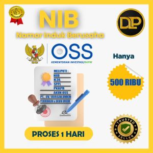 NIB / langsung jadi proses 2 jam cetak 2 lembar