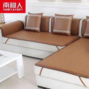 Áo Gối Sofa Bằng Lụa Băng Chống Trượt Mùa Hè Bằng Gai Dầu Tre Dùng Trong Gia Đình Phong Cách Mùa Hè Thường Ngày Mùa Đông Mùa Xuân Mùa Thu