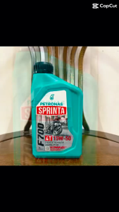PETRONAS ENGINE OIL F700 15W50 4T WITH OIL FILTER LC135 Y15 & STP OIL TREATMENT FOR ALL MOTORCYCLE USE LC135 Y15 EX5 RS150 WAVE LAGENDA