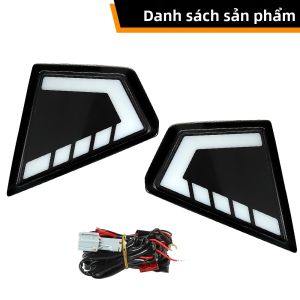 Đèn Chạy Ban Ngày LED Hai Màu Toyota Hilux Travo 2026 Tích Hợp Xi Nhan Vàng Đèn Cản Trước Chất Liệu ABS+LED