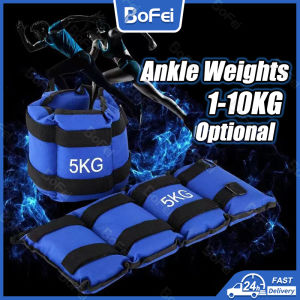 Pair/2pcs Ankle Weights 1-10kg Weights for Wrist/Leg Adjustable Strength Training Women and Men