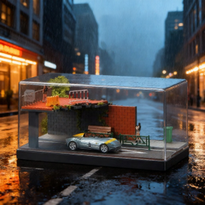 Minigt Car Display Parking Garage Model 1:64 Ratio