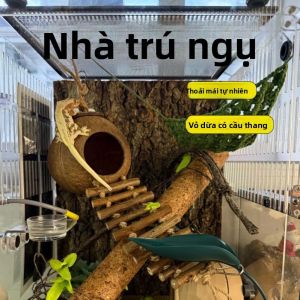 Đồ Chơi Nhà Trốn Cho Chồn Leo Treo Bằng Vỏ Sòt Tre Tự Nhiên E17701_h2f Đồ Dùng Nuôi Thú Cưng Cho Chồn Leo Sinh Thái
