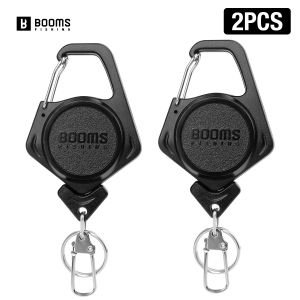 Booms Fishing | Booms Fishing XW80 2pcs Retractable KeyChain Buckle Accessories 70cm Badge Holder Fishing Zinger Retractor Seawater Accessories