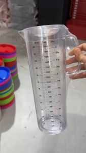 เหยือกตวง ความจุ 1800 ml มีฝาปิด ทรงสูง เหยือกพลาสติก พลาสติกใส ขีดปริมาตรชัดเจน