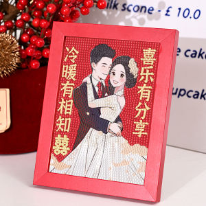 2025 Bridegroom and Bride Diamond Stickers Kids Handmade DIY Material Package Girlfriends Gift Couple Diamond Painting Stone Adhesive Sticker