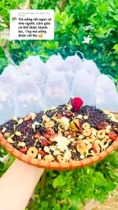 Trà gạo lứt giảm cân xạ đen đậu đen 8 vị  trà giảm cân cho vóc dáng thon gọn giảm căng thẳng ngủ ngon