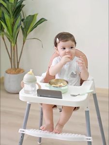 Portable Baby Chair Adjustable Infant Baby High Chair Seat With Safety Belt and Tray Dining / Table Multi Color