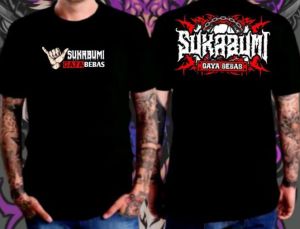 Kaos kata Nyeleneh-Sukabumi Gaya Bebas-Desain Tali rantai keren&Nyentrik