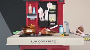 LUXURY Simulation Kitchen Play Set with Spray Mist Kids Toys Pretend Play Cook Toys Mainan Dapur Kanak-kanak Asap Masak Mainan Masak Kanak-kanak Kitchen Toys With Fire And Smoke - Lazada