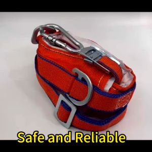 Safety Belt Sabuk Pengaman Belt Pengaman Sabuk Pengaman Bangunan Proyek Sabuk Keselamatan Kerja Pinggang Proyek Single Hook Oranye Pengaman Keselamatan