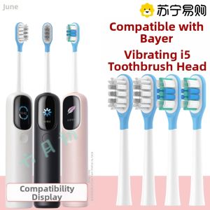 June Six Initials Compatible Bayer Bilelectric Toothbrush Head I5 Special Dampening Gel Coated Replacement Head Deep Cleaning